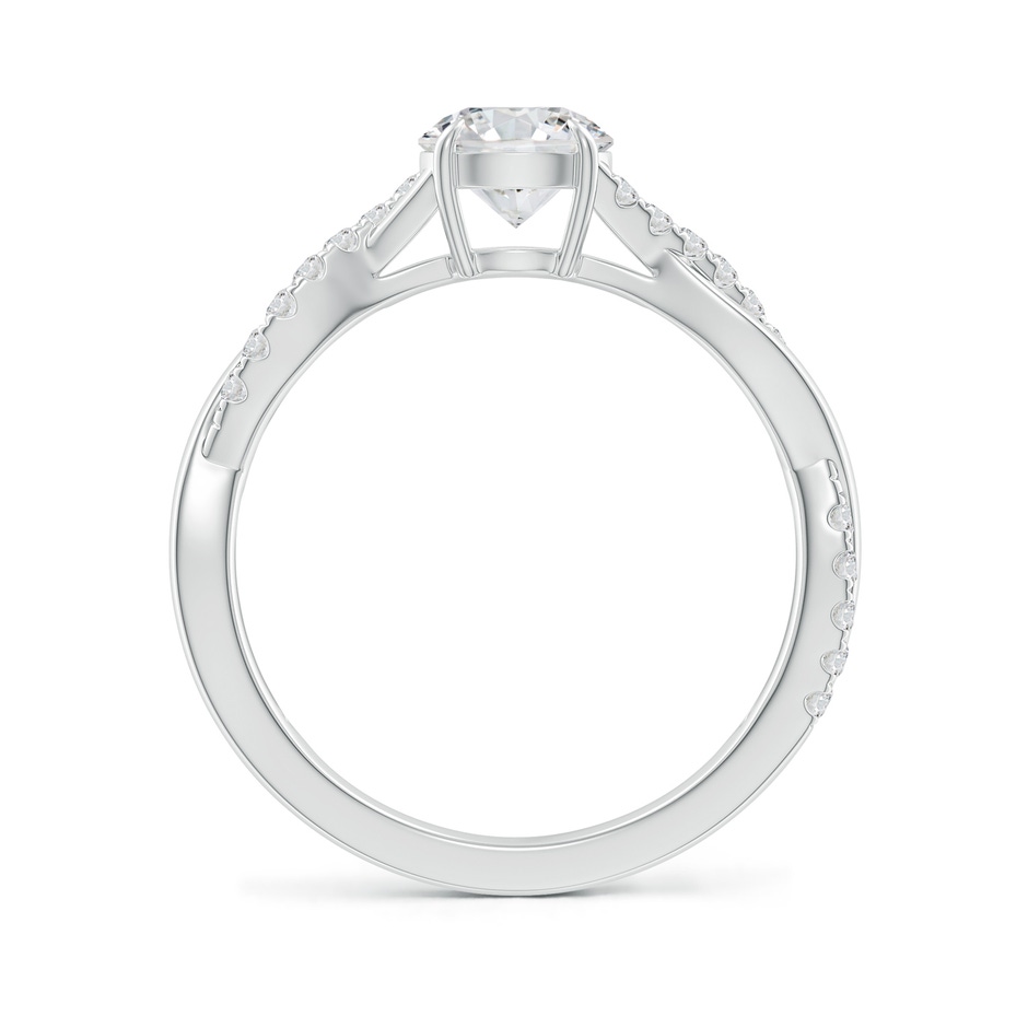 5.9mm HSI2 Classic Solitaire Diamond Twist Shank Engagement Ring in White Gold side-1