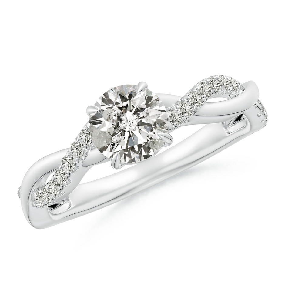 5.9mm KI3 Classic Solitaire Diamond Twist Shank Engagement Ring in P950 Platinum 