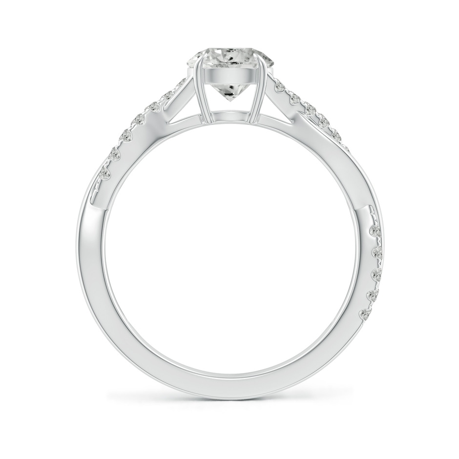 5.9mm KI3 Classic Solitaire Diamond Twist Shank Engagement Ring in P950 Platinum side-1