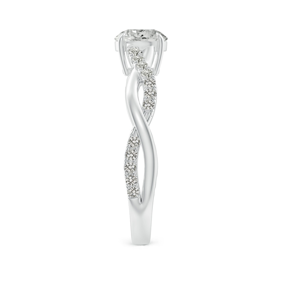 5.9mm KI3 Classic Solitaire Diamond Twist Shank Engagement Ring in P950 Platinum side-2