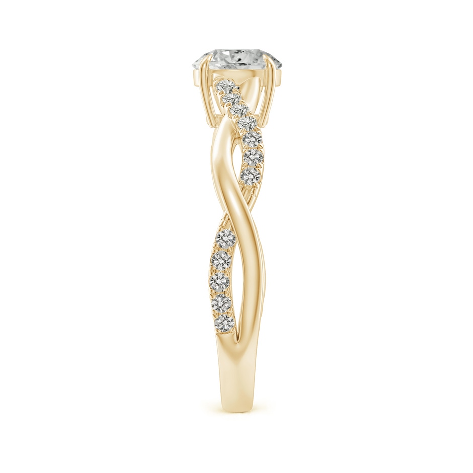 5.9mm KI3 Classic Solitaire Diamond Twist Shank Engagement Ring in Yellow Gold side-2