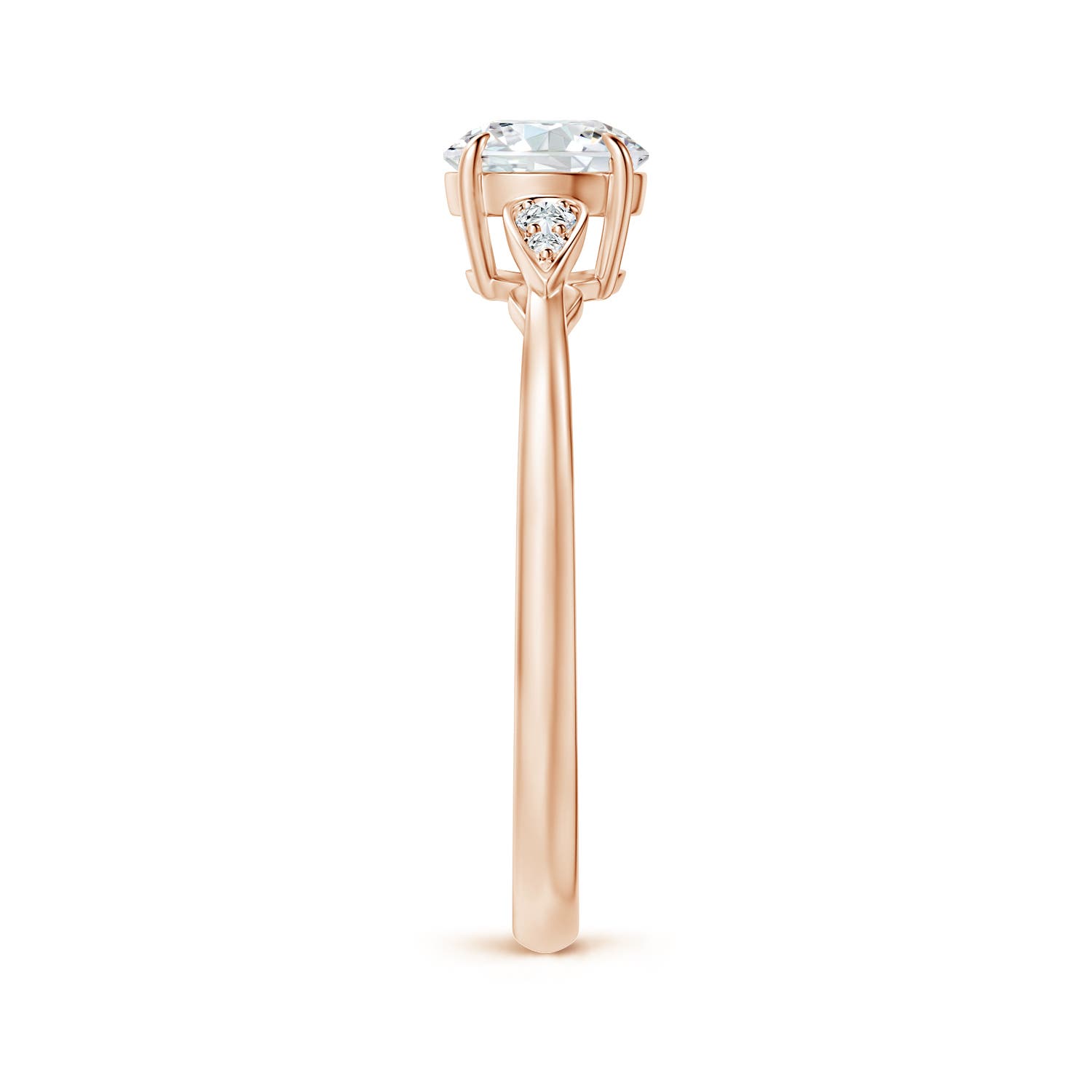 G, VS2 / 0.86 CT / 14 KT Rose Gold