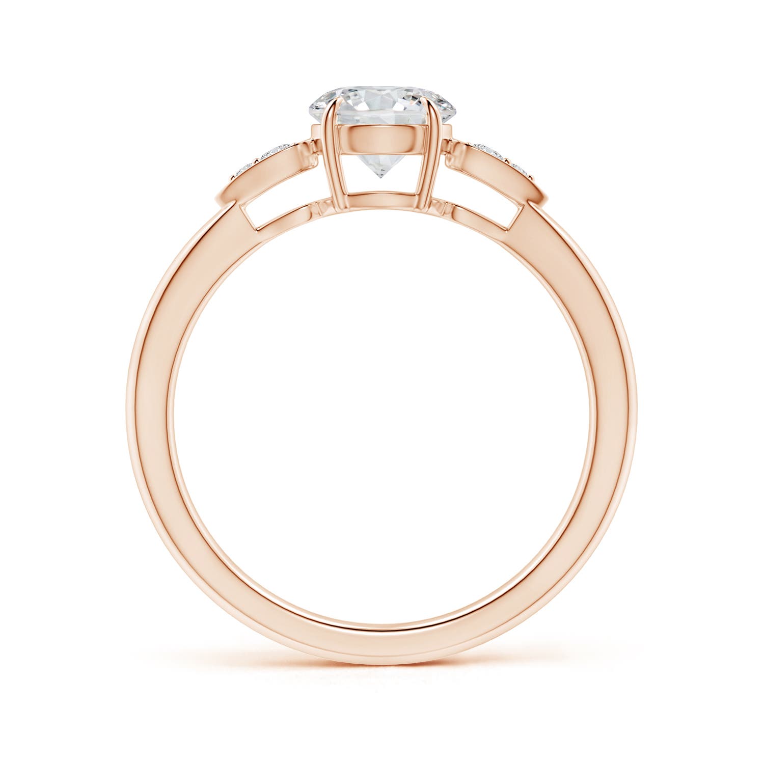 H, SI2 / 0.86 CT / 14 KT Rose Gold