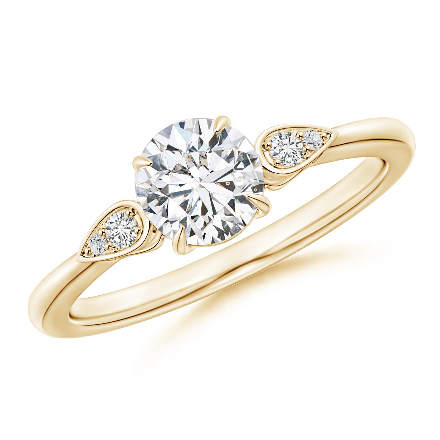 H, SI2 / 0.86 CT / 14 KT Yellow Gold