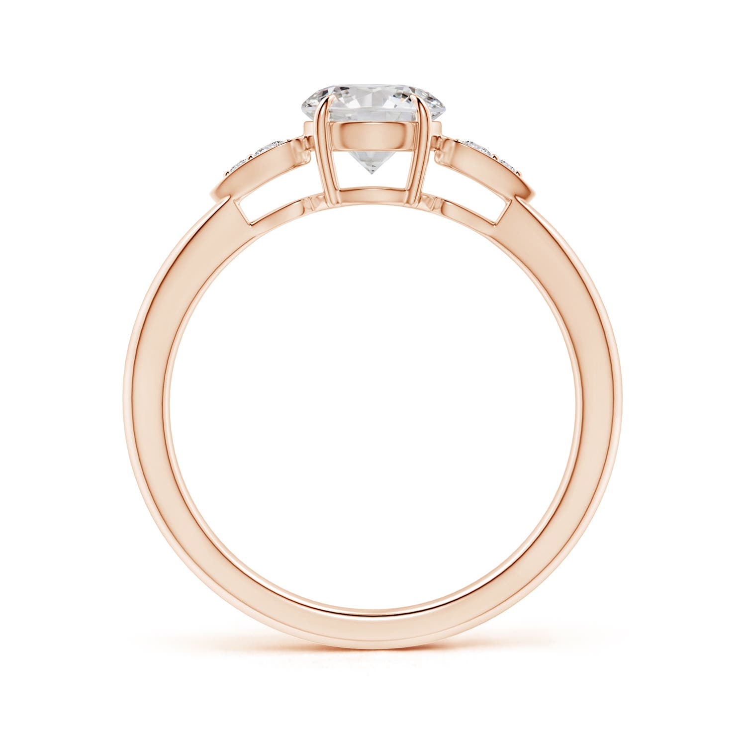 I-J, I1-I2 / 0.86 CT / 14 KT Rose Gold