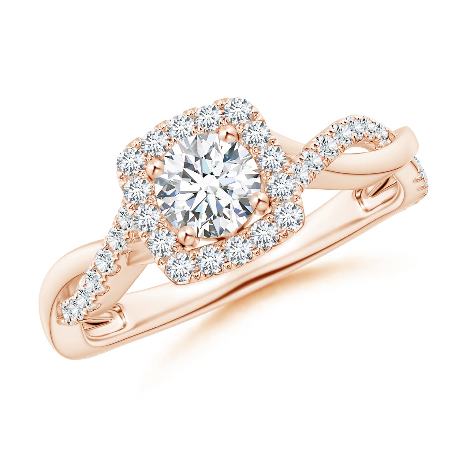 G, VS2 / 0.75 CT / 14 KT Rose Gold