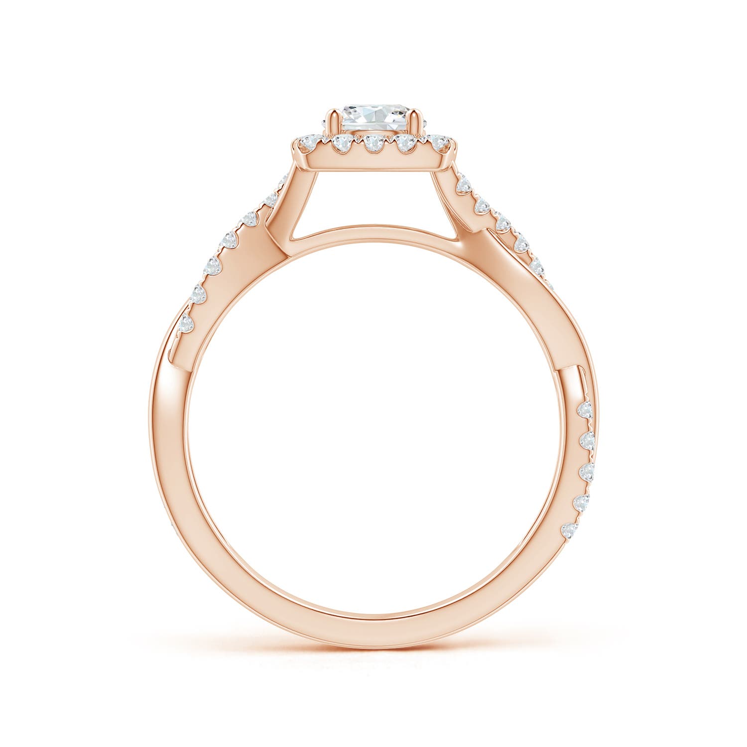 G, VS2 / 0.75 CT / 14 KT Rose Gold