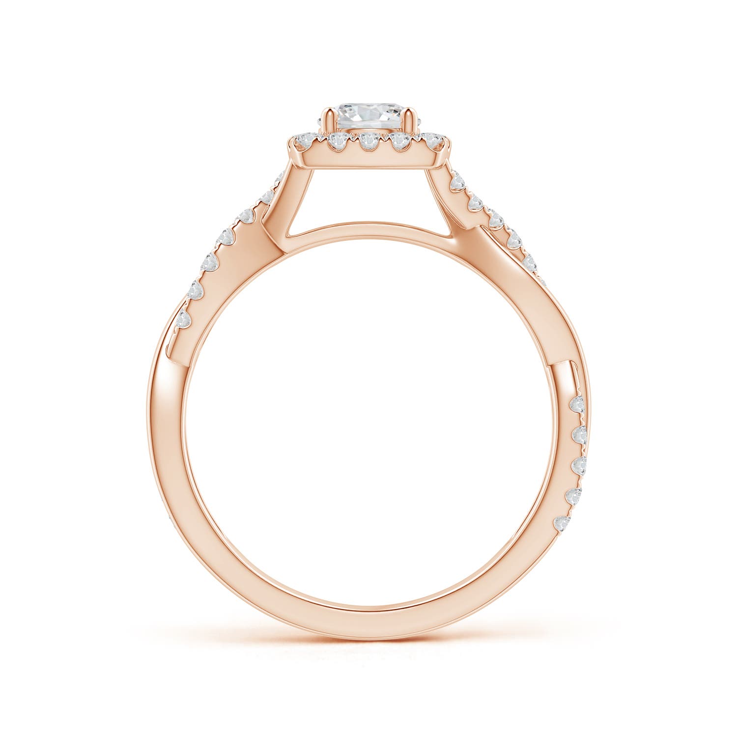 H, SI2 / 0.75 CT / 14 KT Rose Gold