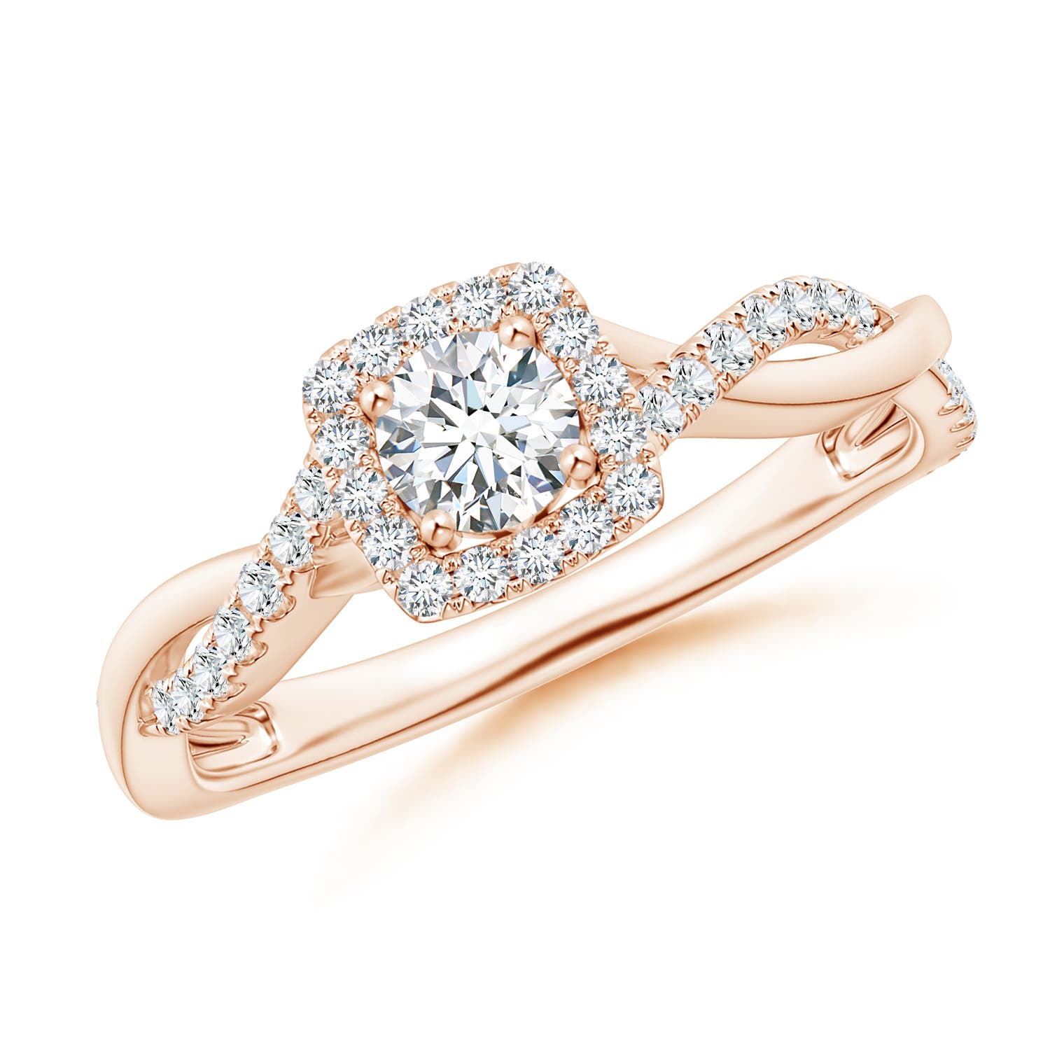 G, VS2 / 0.48 CT / 14 KT Rose Gold