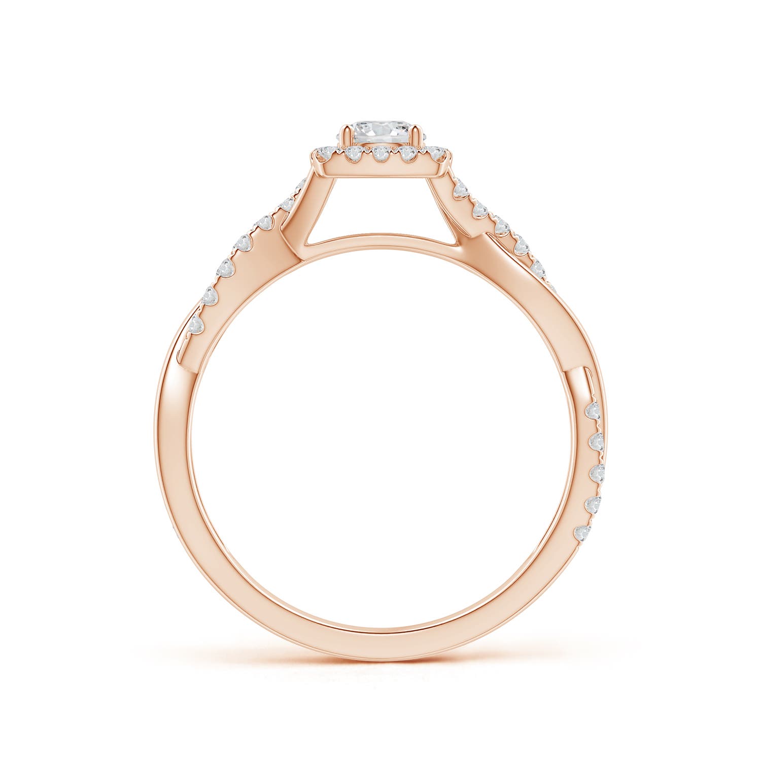 H, SI2 / 0.48 CT / 14 KT Rose Gold