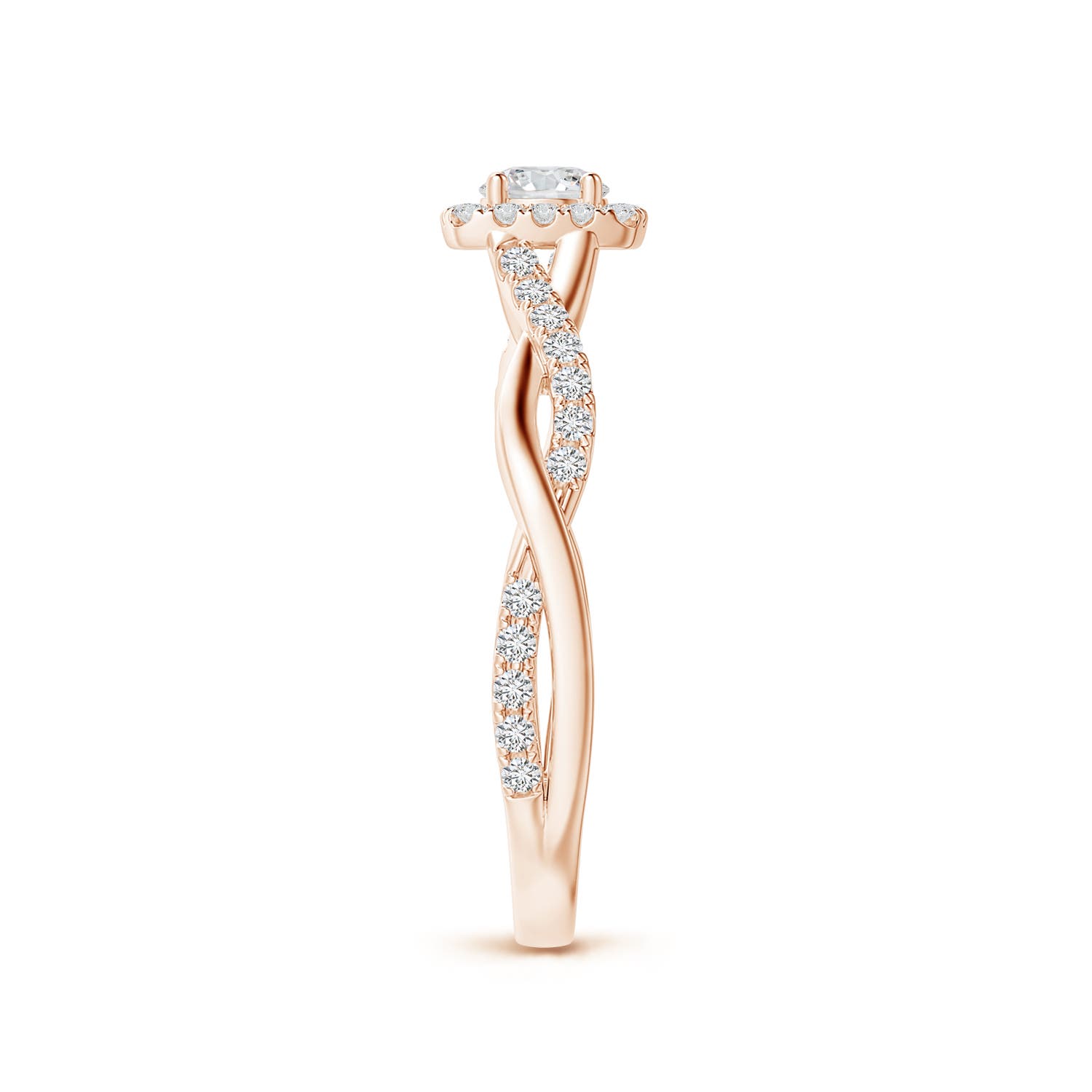 H, SI2 / 0.48 CT / 14 KT Rose Gold