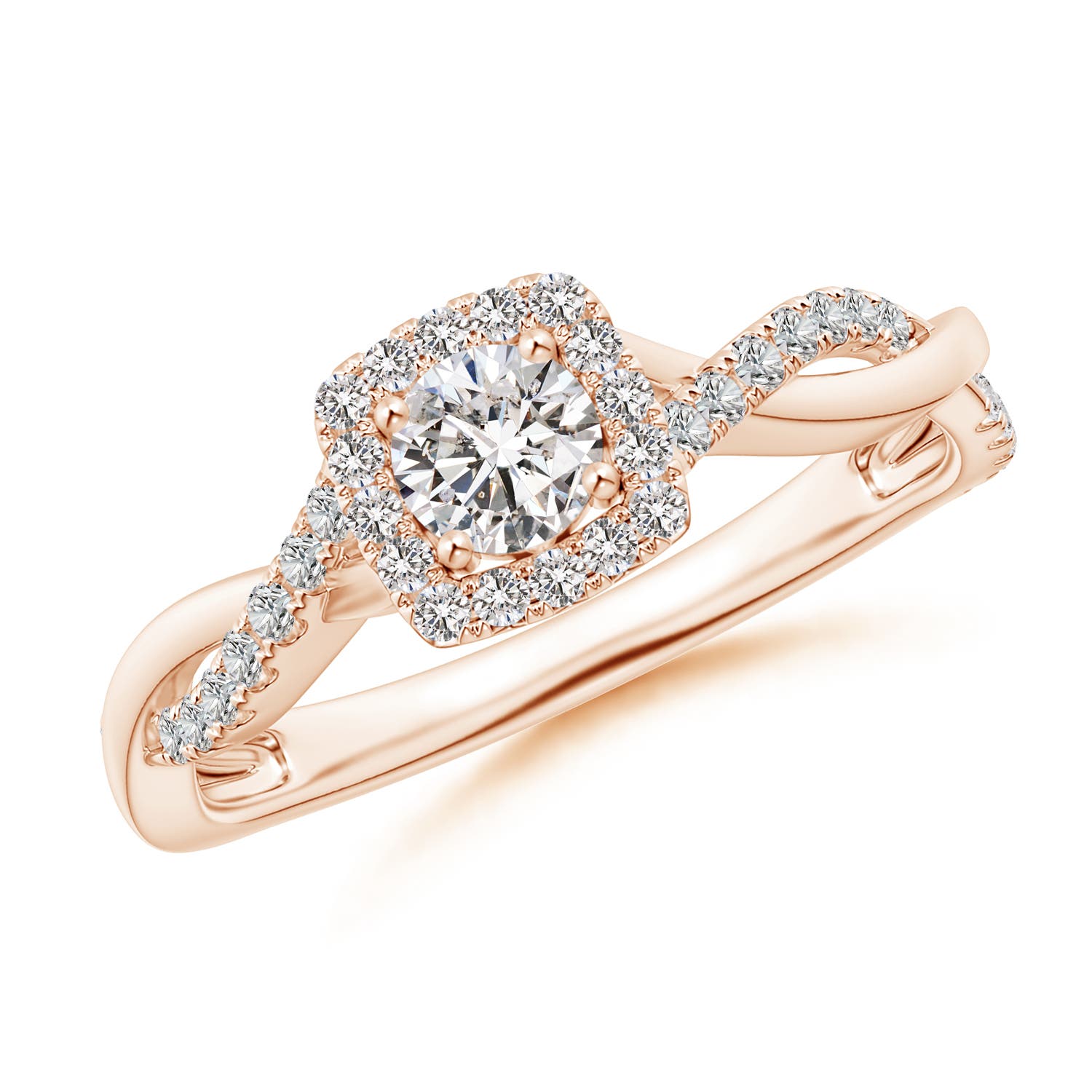 I-J, I1-I2 / 0.48 CT / 14 KT Rose Gold