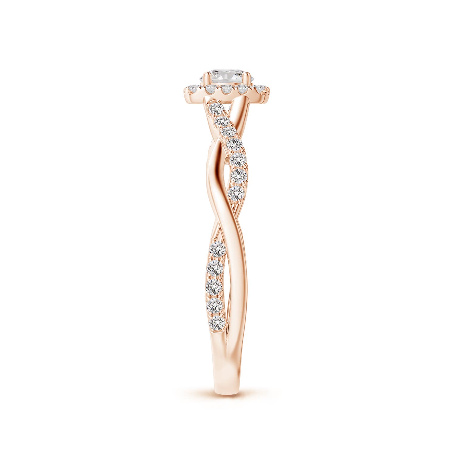 I-J, I1-I2 / 0.48 CT / 14 KT Rose Gold