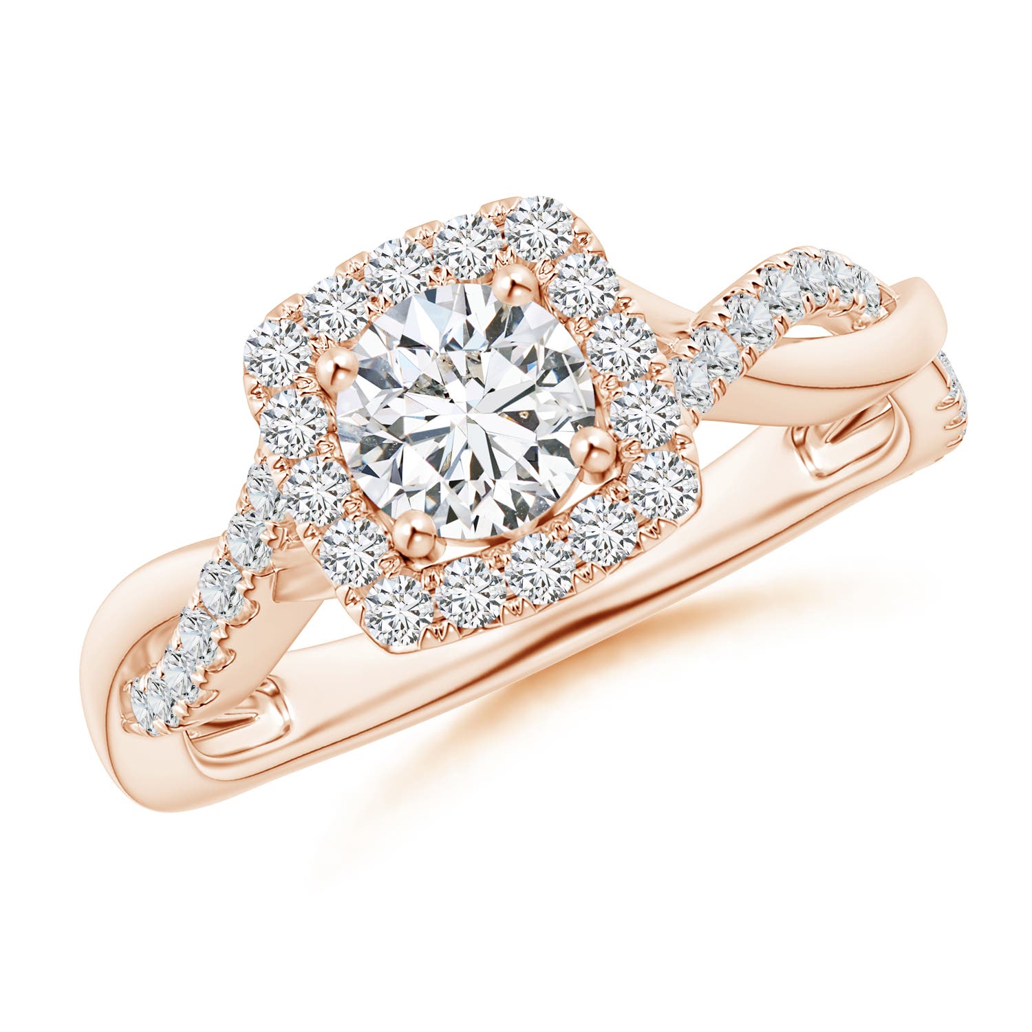 H, SI2 / 0.98 CT / 14 KT Rose Gold