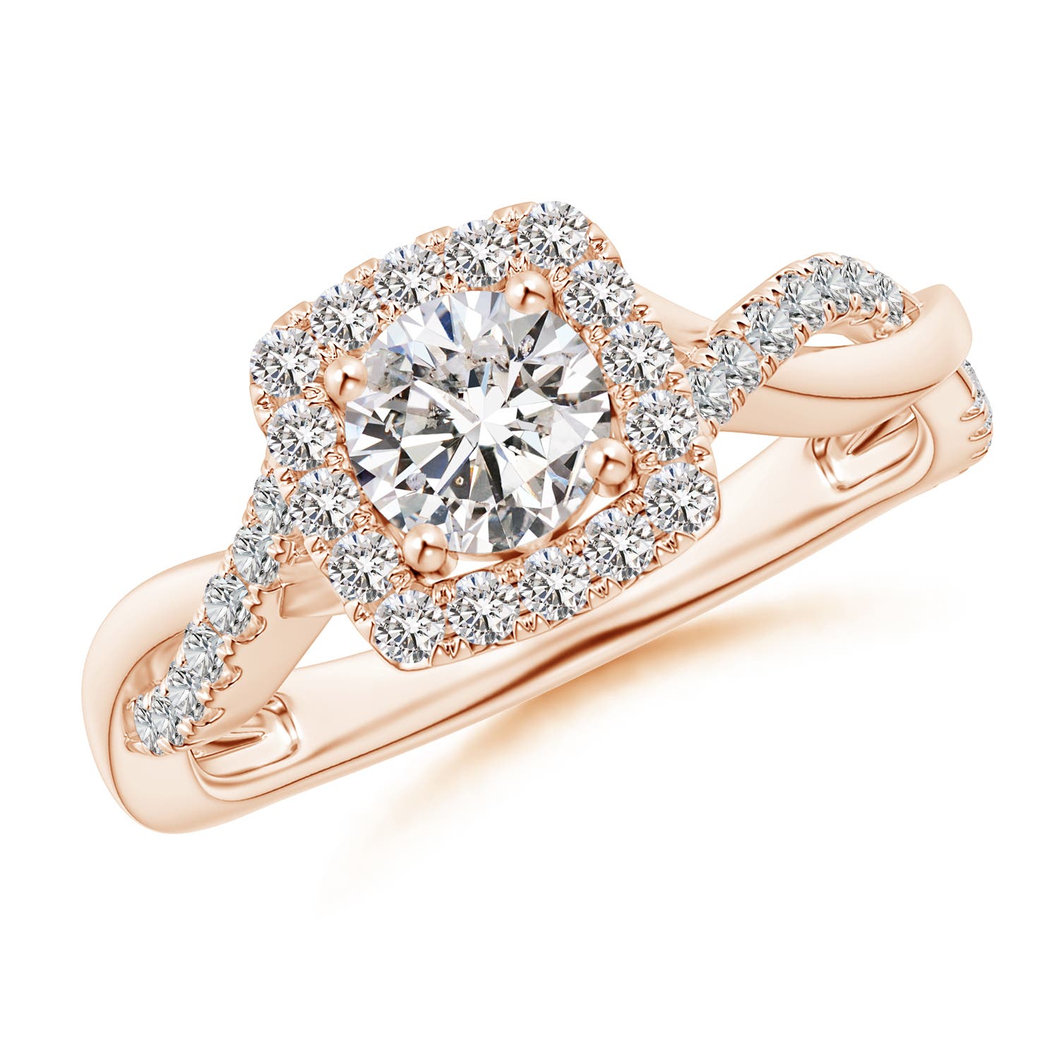 I-J, I1-I2 / 0.98 CT / 14 KT Rose Gold