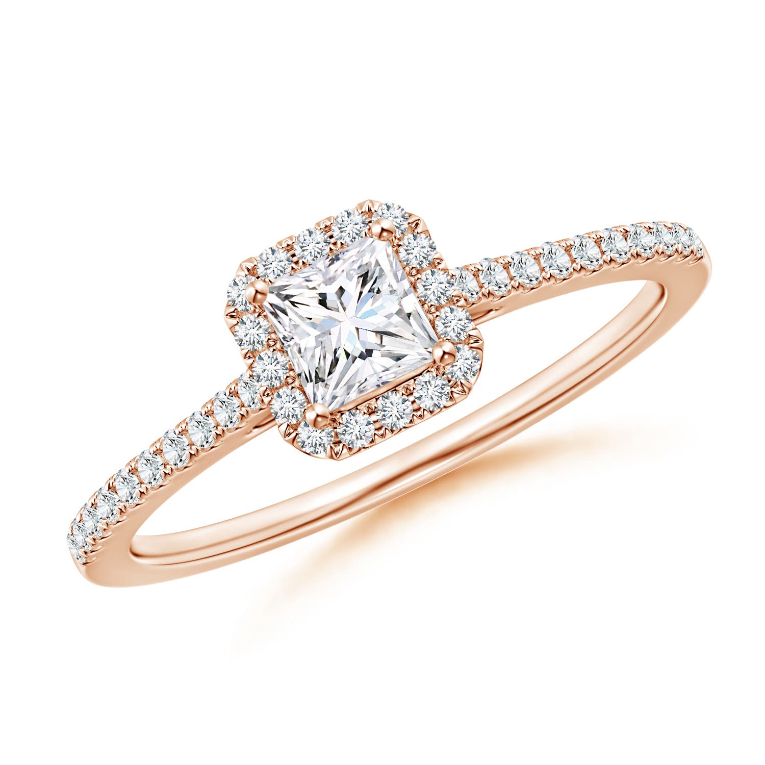 G, VS2 / 0.5 CT / 14 KT Rose Gold