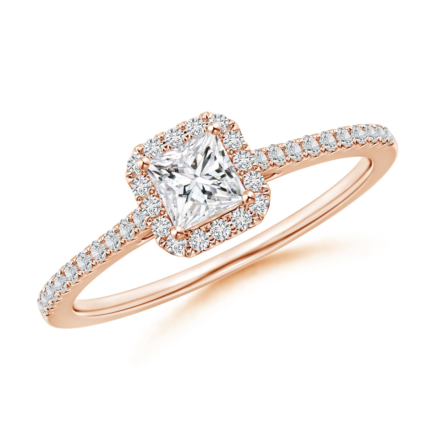 H, SI2 / 0.5 CT / 14 KT Rose Gold