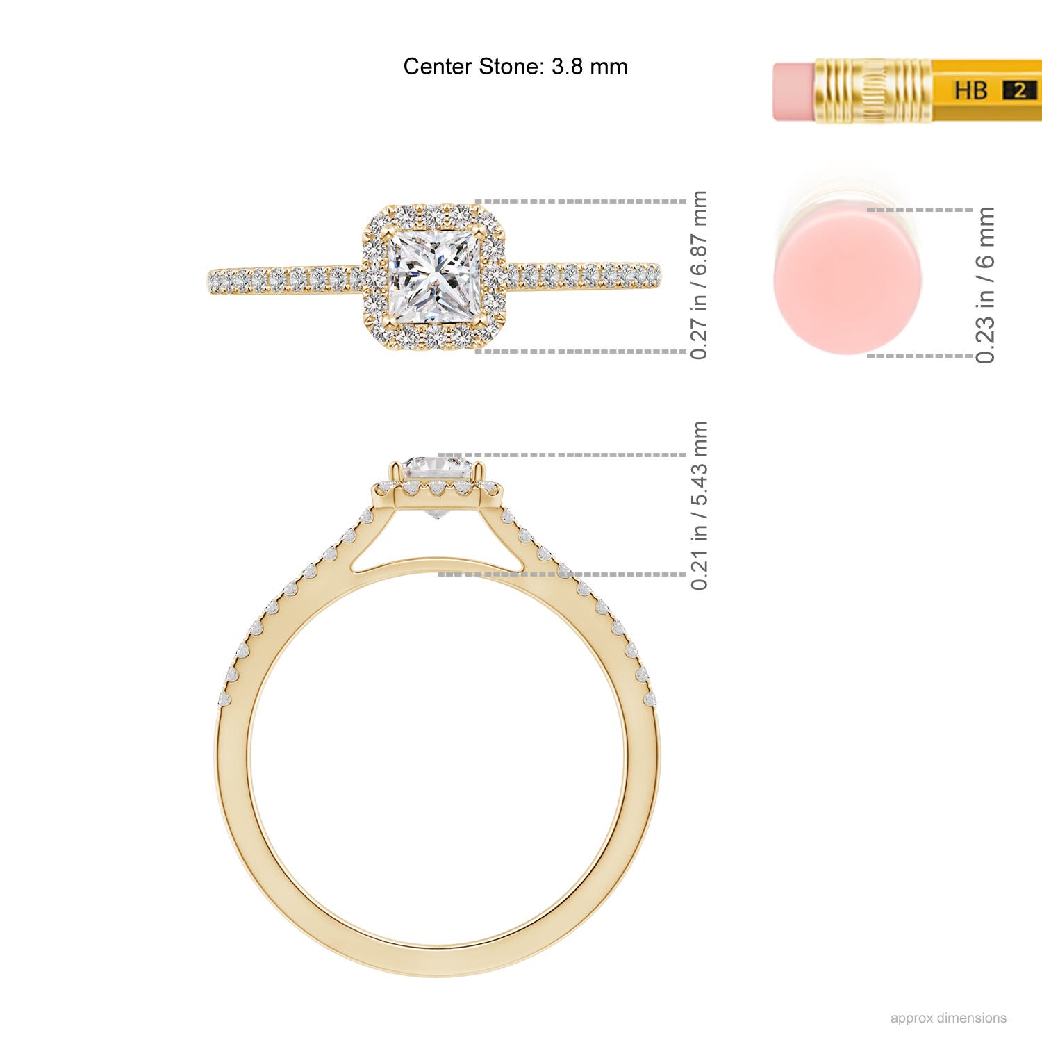 I-J, I1-I2 / 0.5 CT / 14 KT Yellow Gold