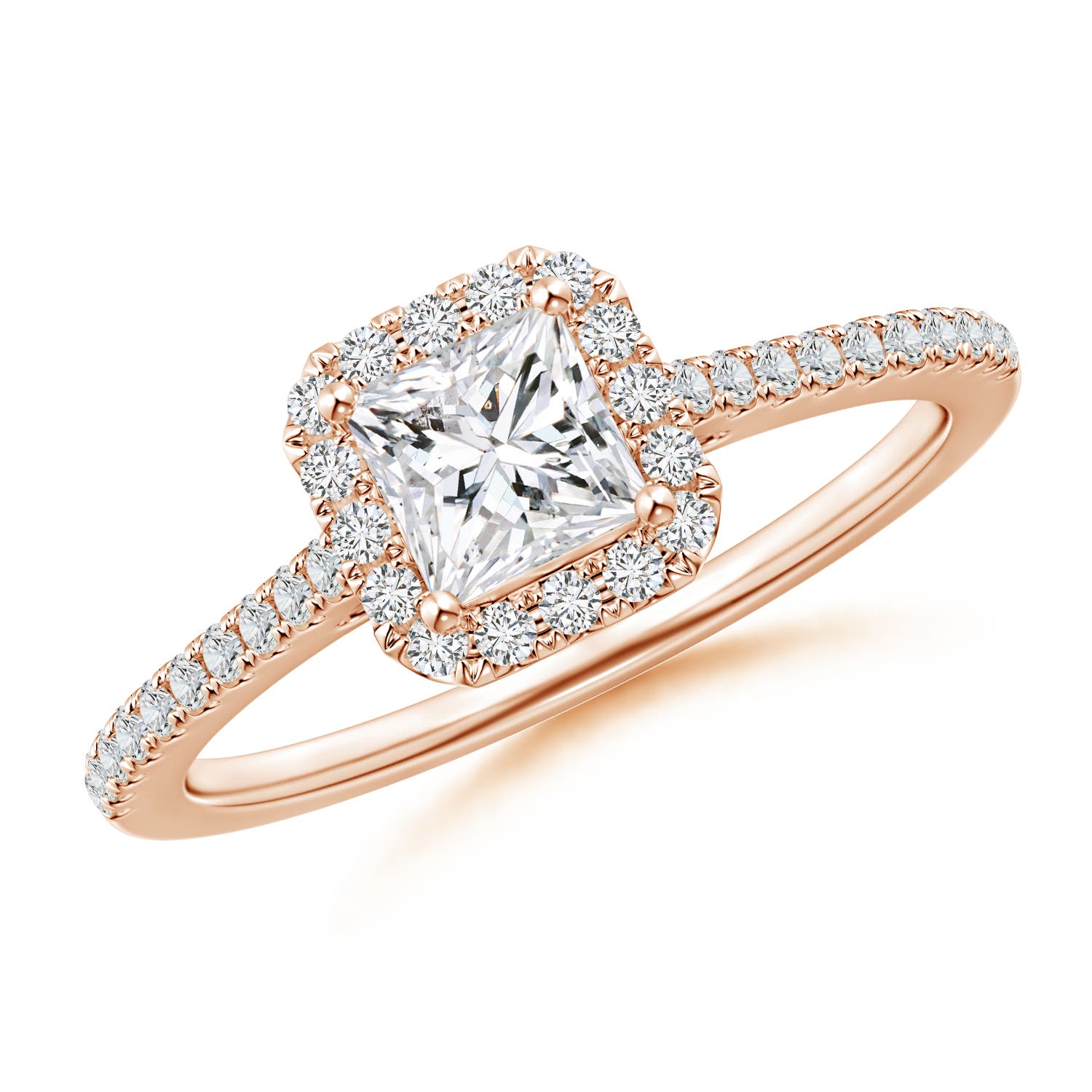 H, SI2 / 0.77 CT / 14 KT Rose Gold