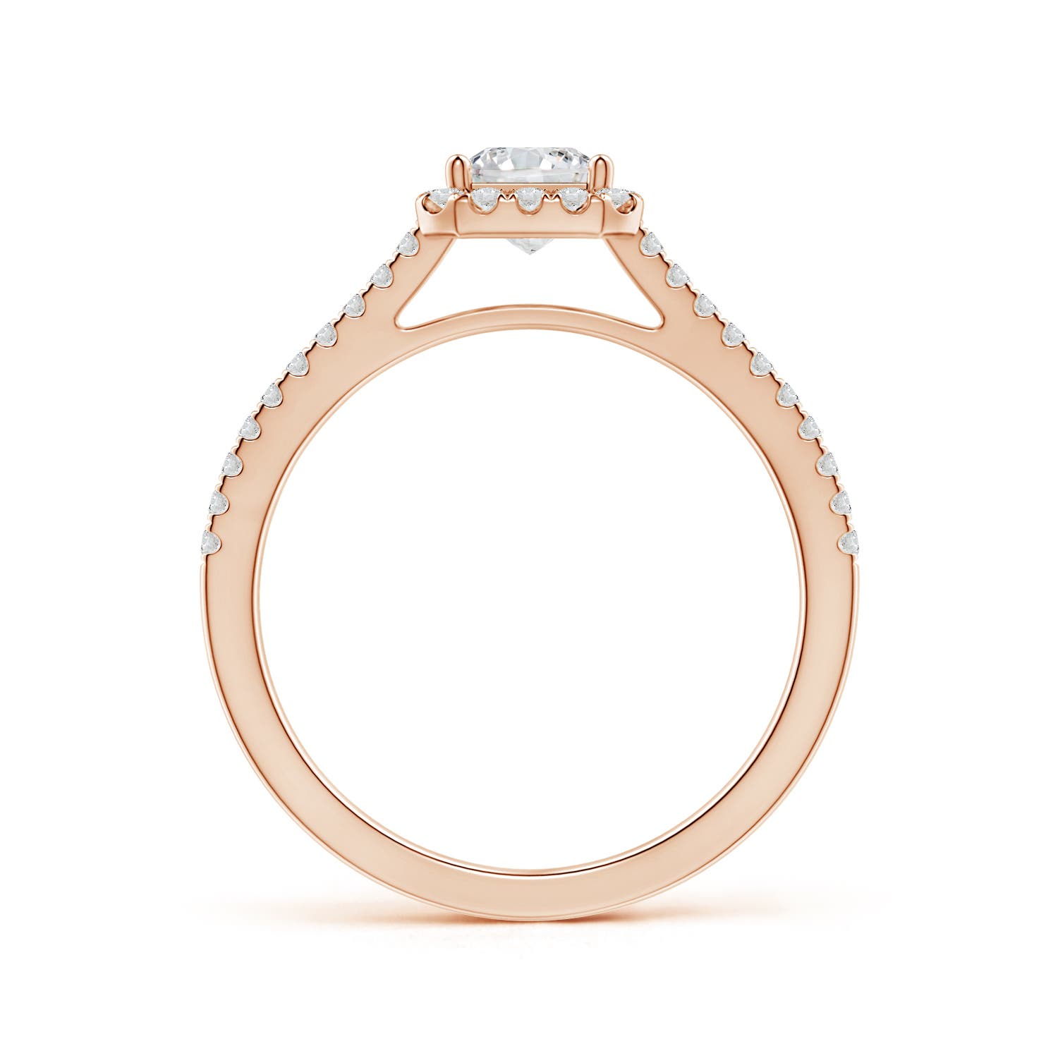 H, SI2 / 0.77 CT / 14 KT Rose Gold