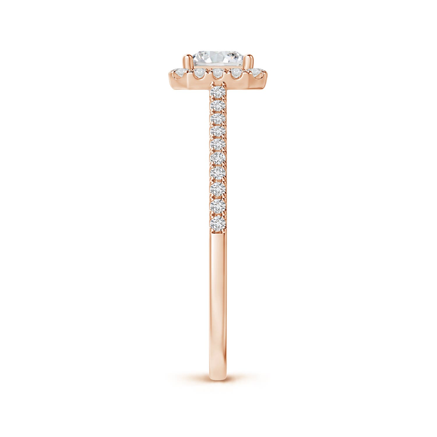 H, SI2 / 0.77 CT / 14 KT Rose Gold