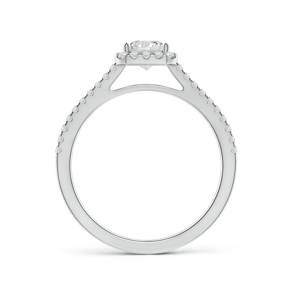 4.5mm HSI2 Prong-Set Princess-Cut Diamond Halo Engagement Ring in White Gold side-1