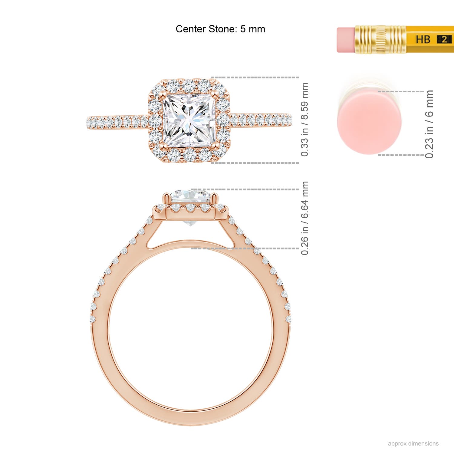 G, VS2 / 1.02 CT / 14 KT Rose Gold