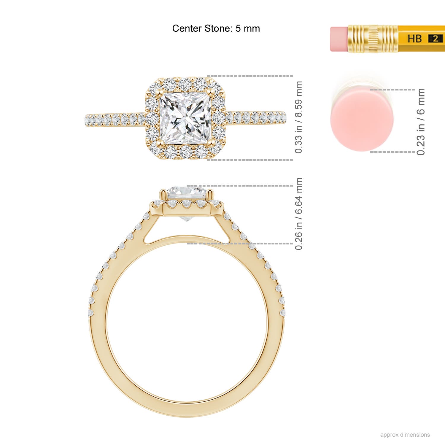 H, SI2 / 1.02 CT / 14 KT Yellow Gold