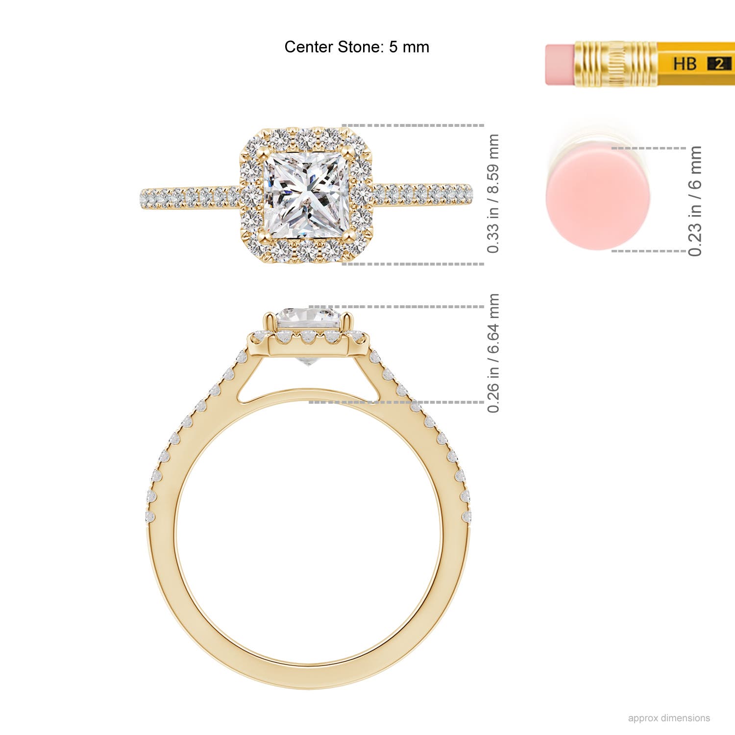 I-J, I1-I2 / 1.02 CT / 14 KT Yellow Gold