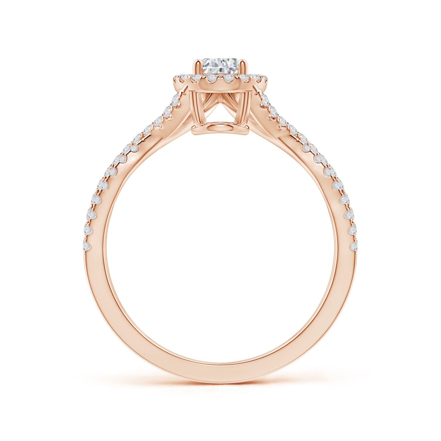 H, SI2 / 0.76 CT / 14 KT Rose Gold