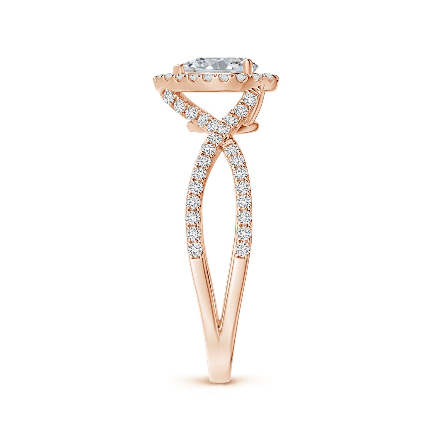 H, SI2 / 0.76 CT / 14 KT Rose Gold