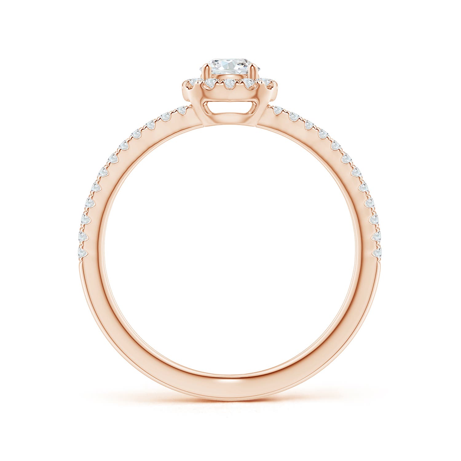 G, VS2 / 0.57 CT / 14 KT Rose Gold