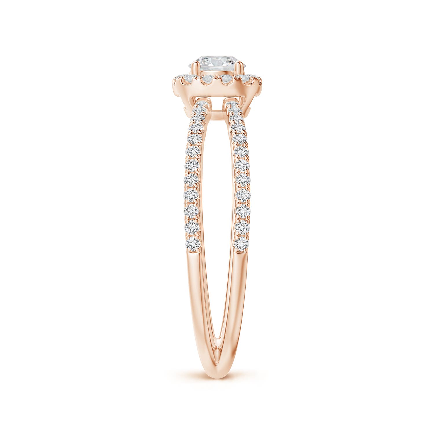 H, SI2 / 0.57 CT / 14 KT Rose Gold