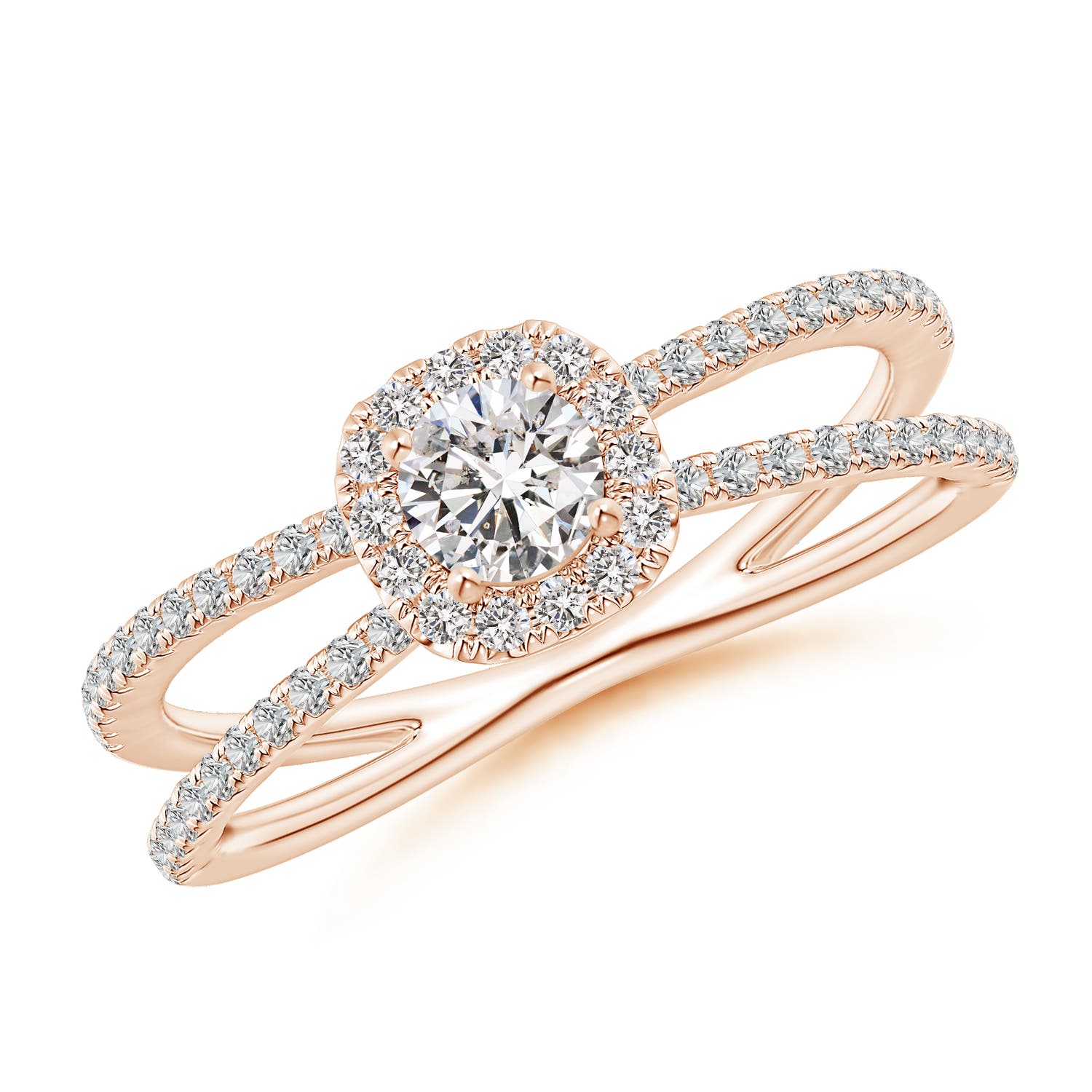 I-J, I1-I2 / 0.57 CT / 14 KT Rose Gold