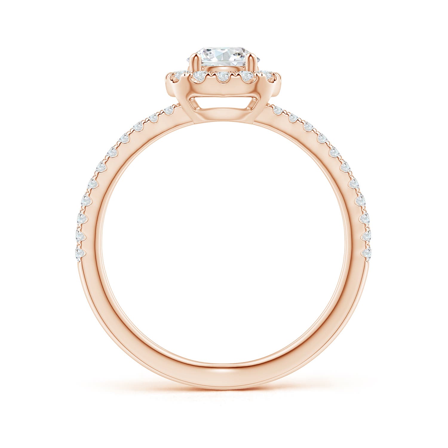 G, VS2 / 0.88 CT / 14 KT Rose Gold