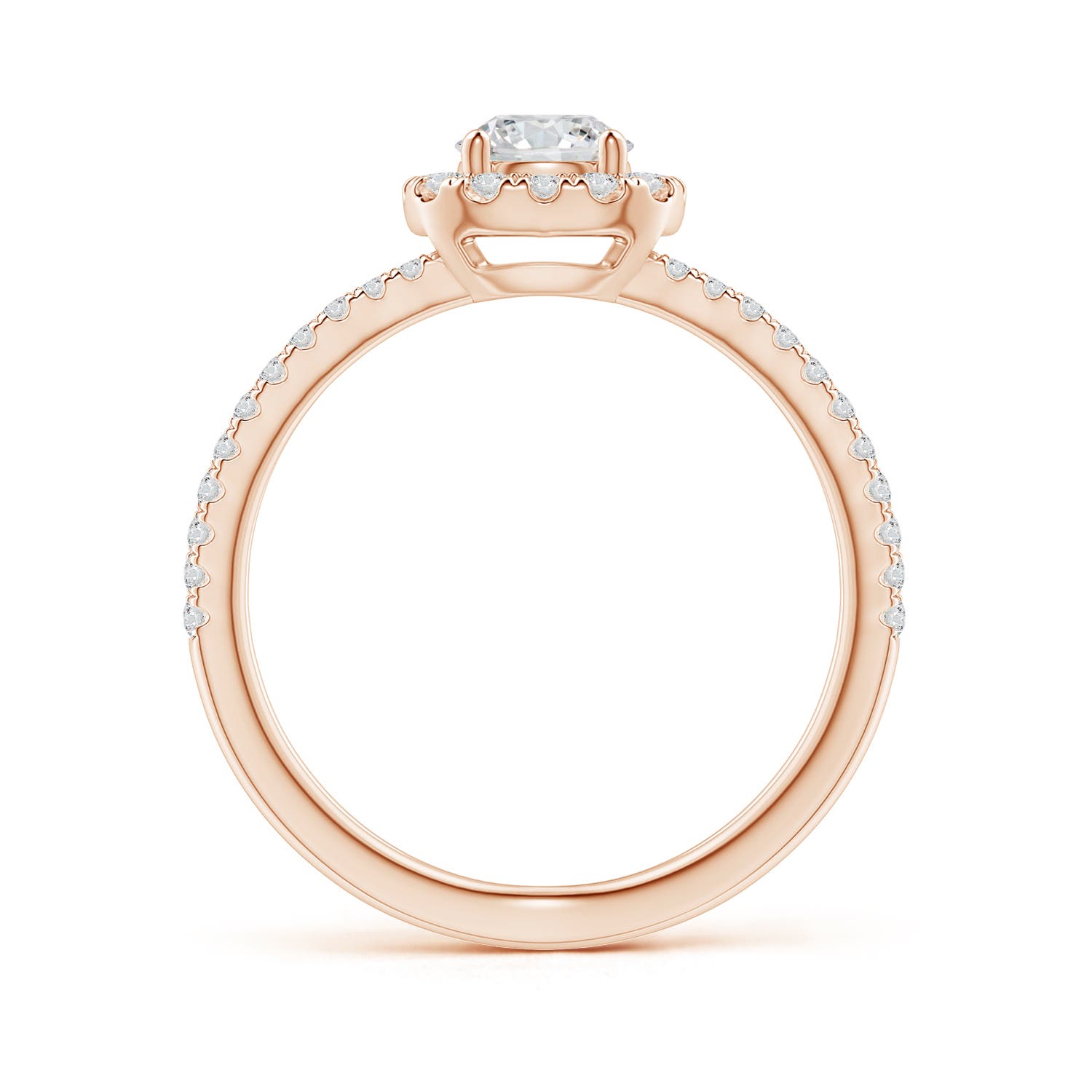 H, SI2 / 0.88 CT / 14 KT Rose Gold