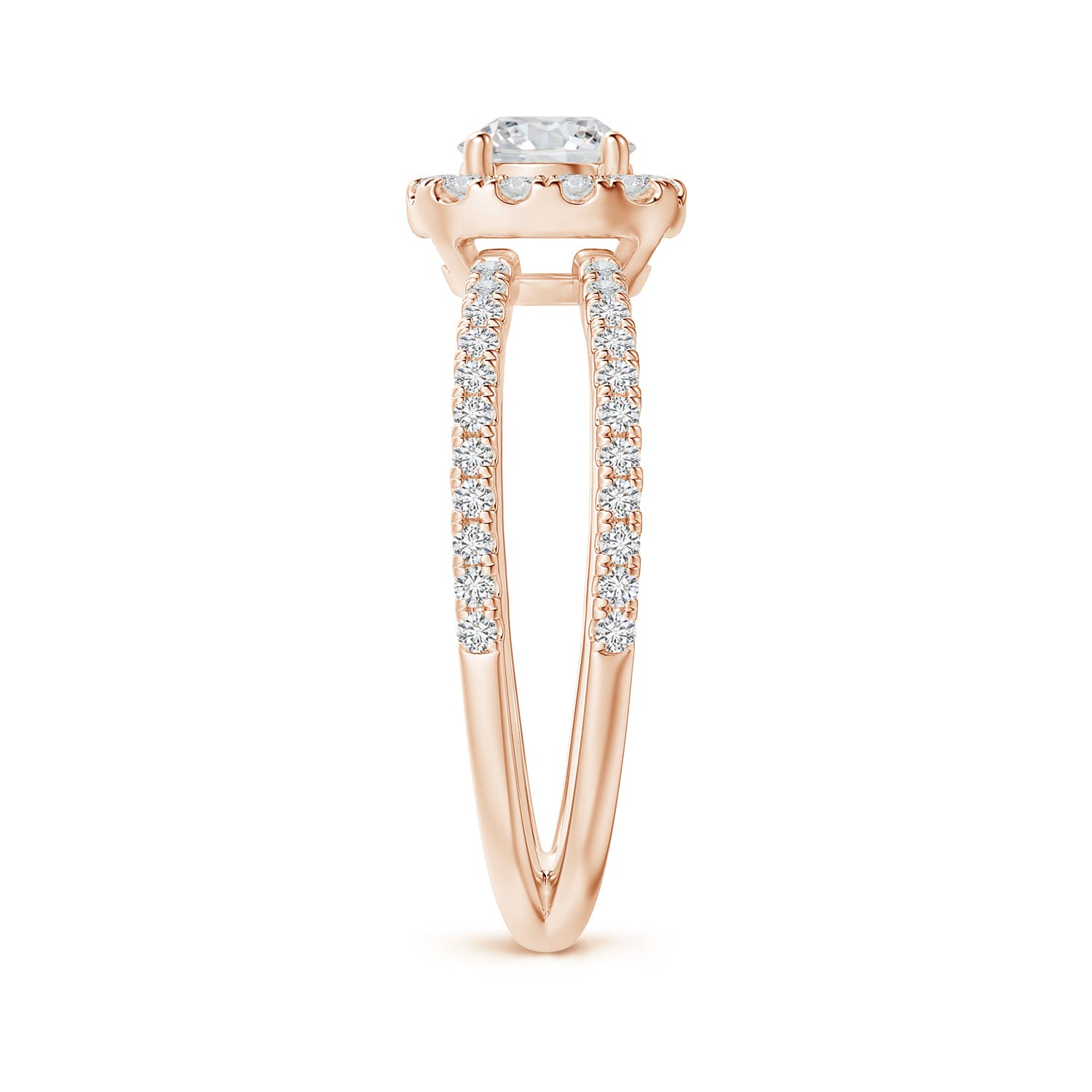 H, SI2 / 0.88 CT / 14 KT Rose Gold