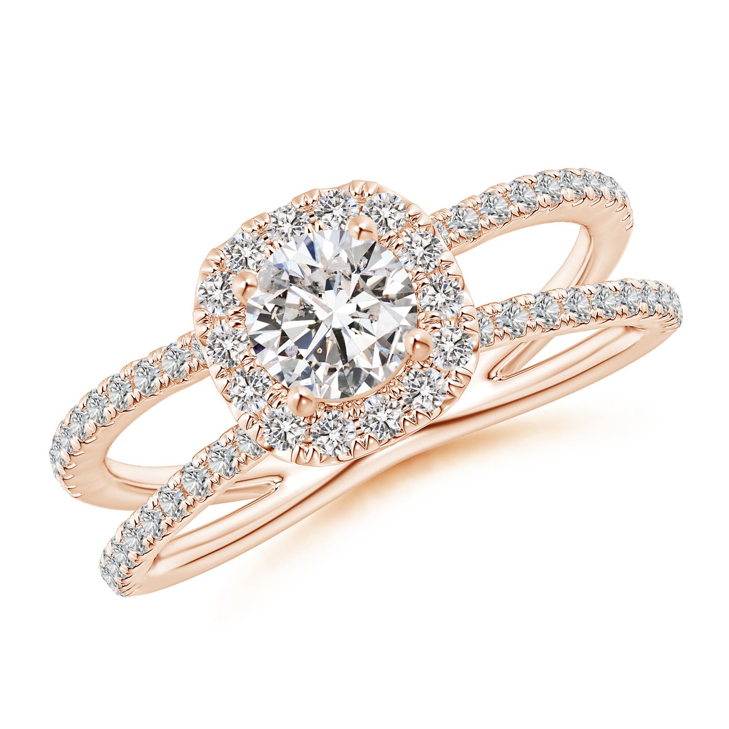 I-J, I1-I2 / 0.88 CT / 14 KT Rose Gold