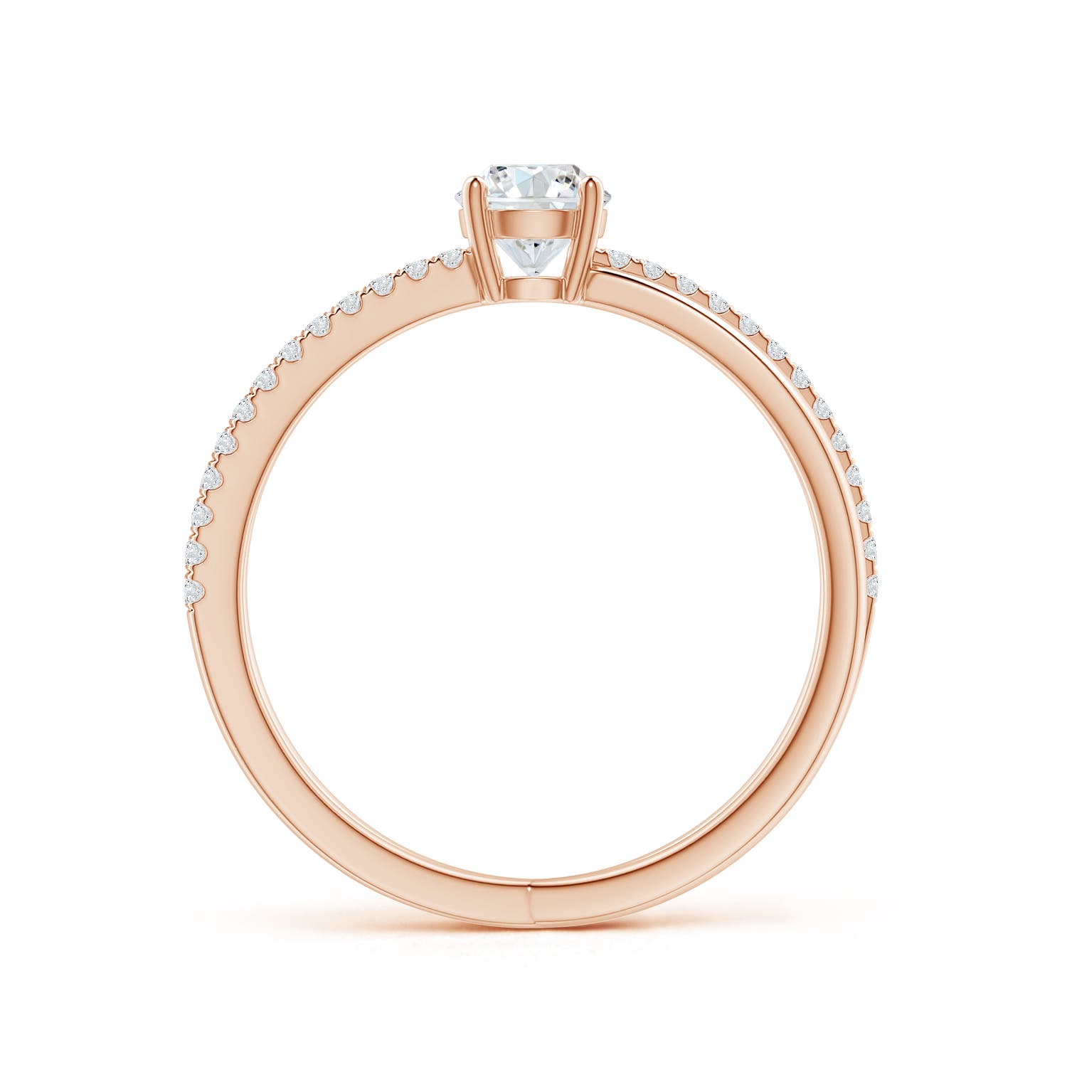 G, VS2 / 0.51 CT / 14 KT Rose Gold