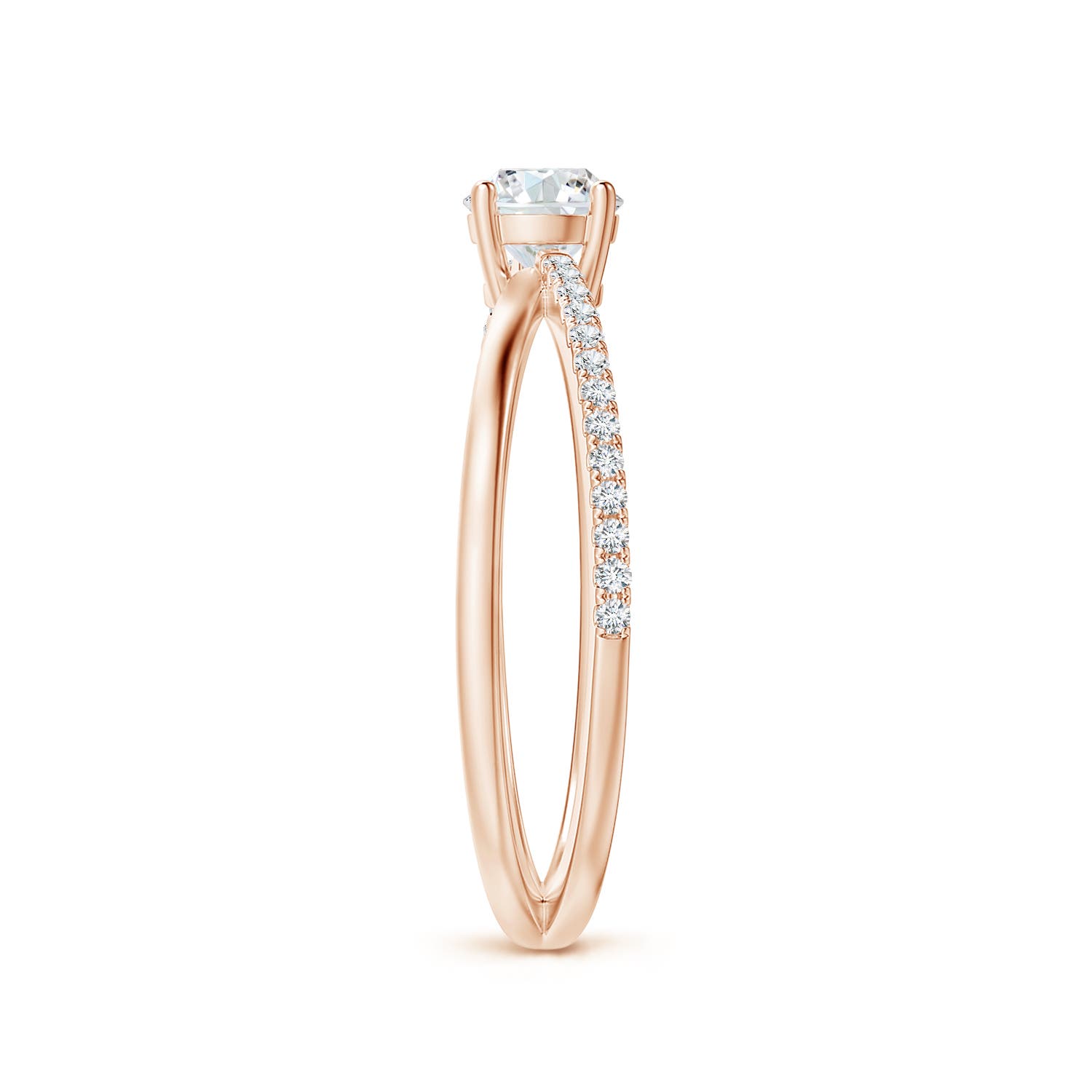 F-G, VS / 0.51 CT / 14 KT Rose Gold