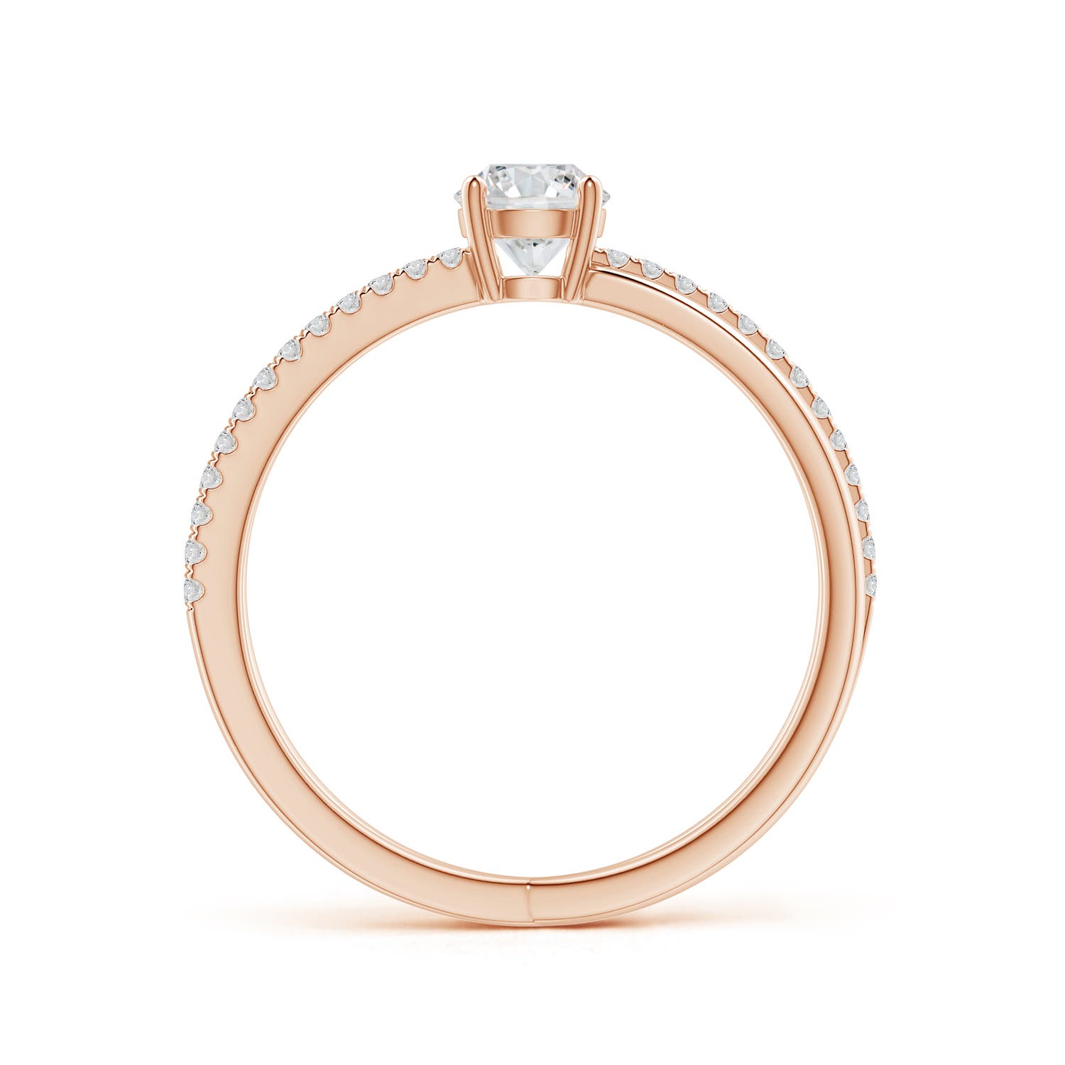 H, SI2 / 0.51 CT / 14 KT Rose Gold