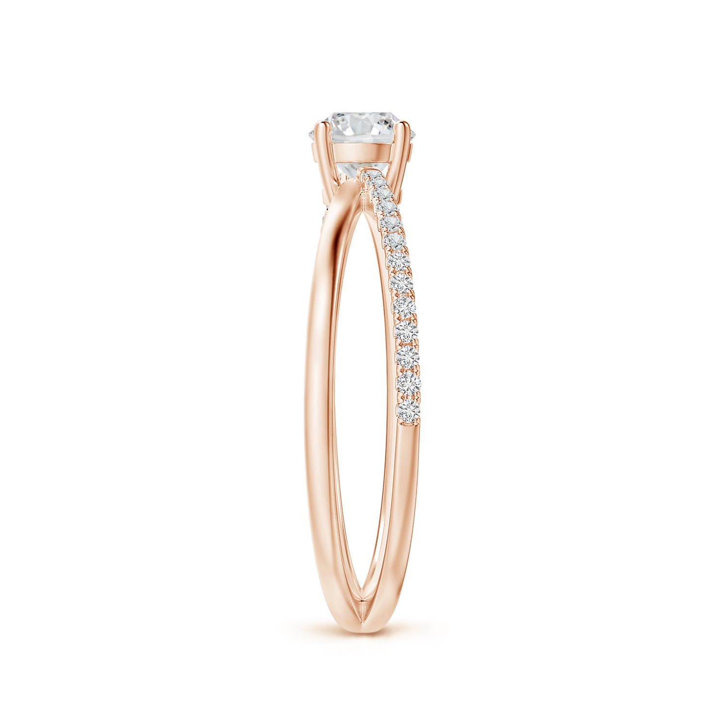 H, SI2 / 0.51 CT / 14 KT Rose Gold