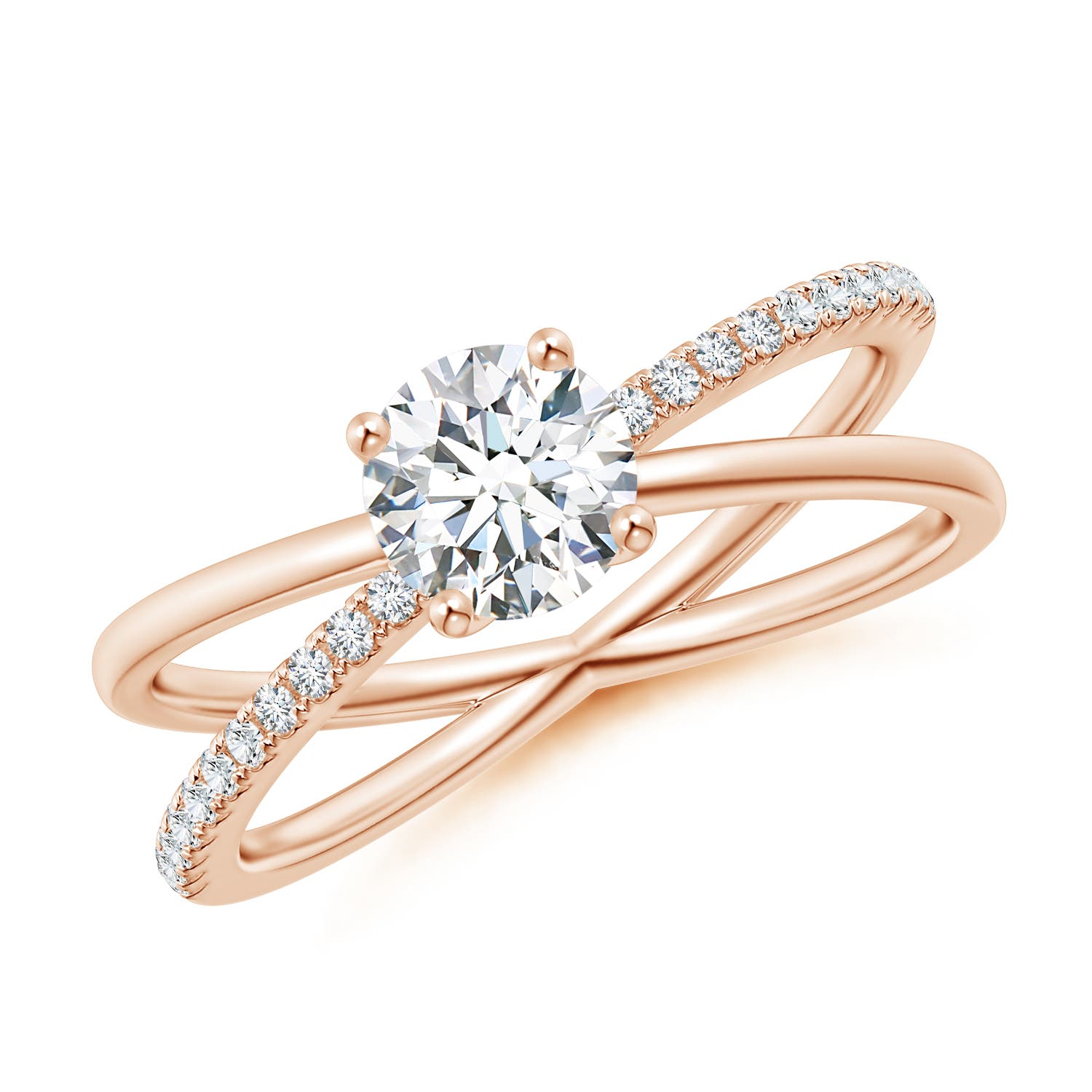 F-G, VS / 0.76 CT / 14 KT Rose Gold