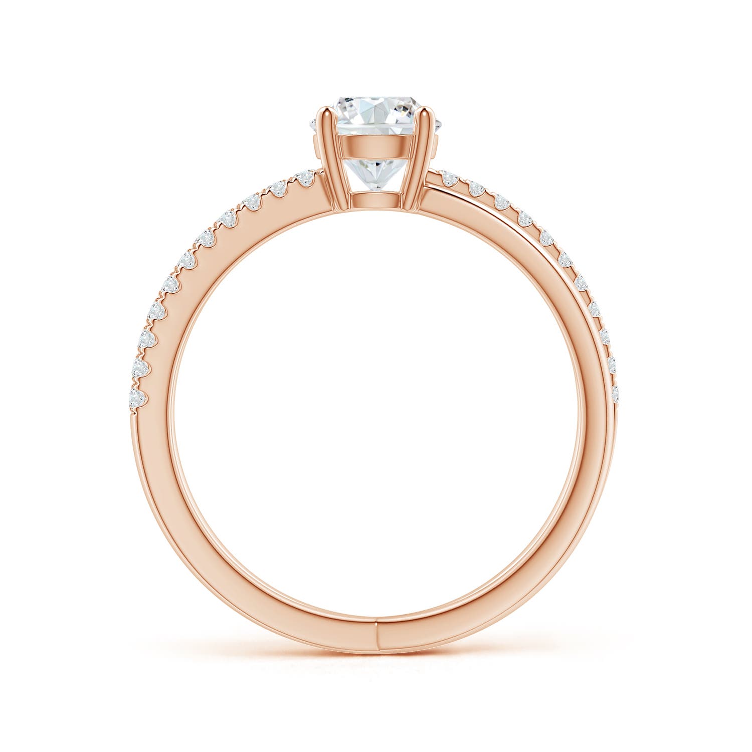 F-G, VS / 0.76 CT / 14 KT Rose Gold