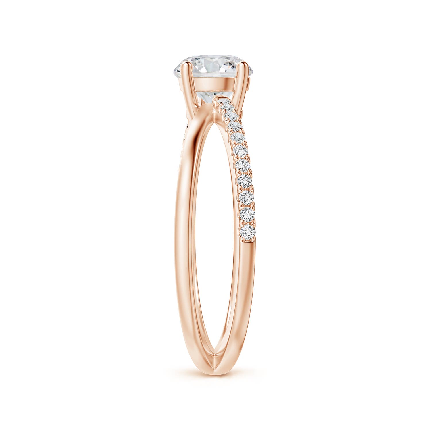 H, SI2 / 0.76 CT / 14 KT Rose Gold