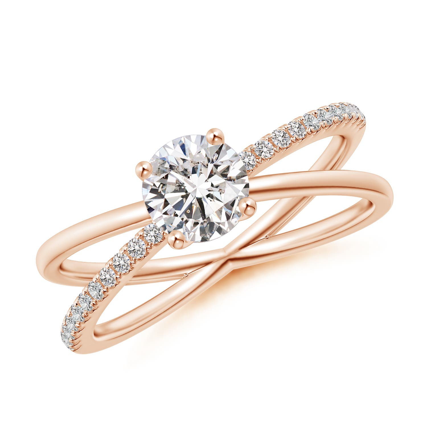 I-J, I1-I2 / 0.76 CT / 14 KT Rose Gold