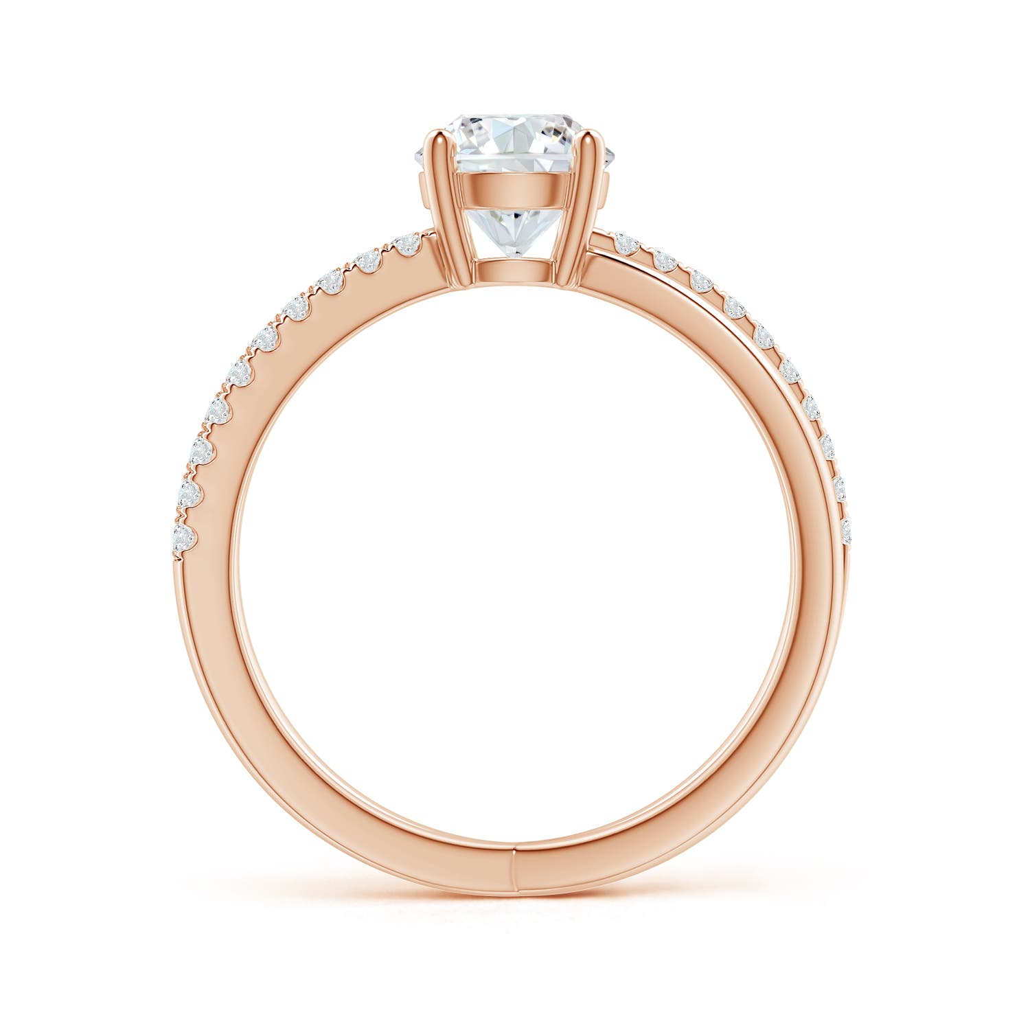 G, VS2 / 1.02 CT / 14 KT Rose Gold