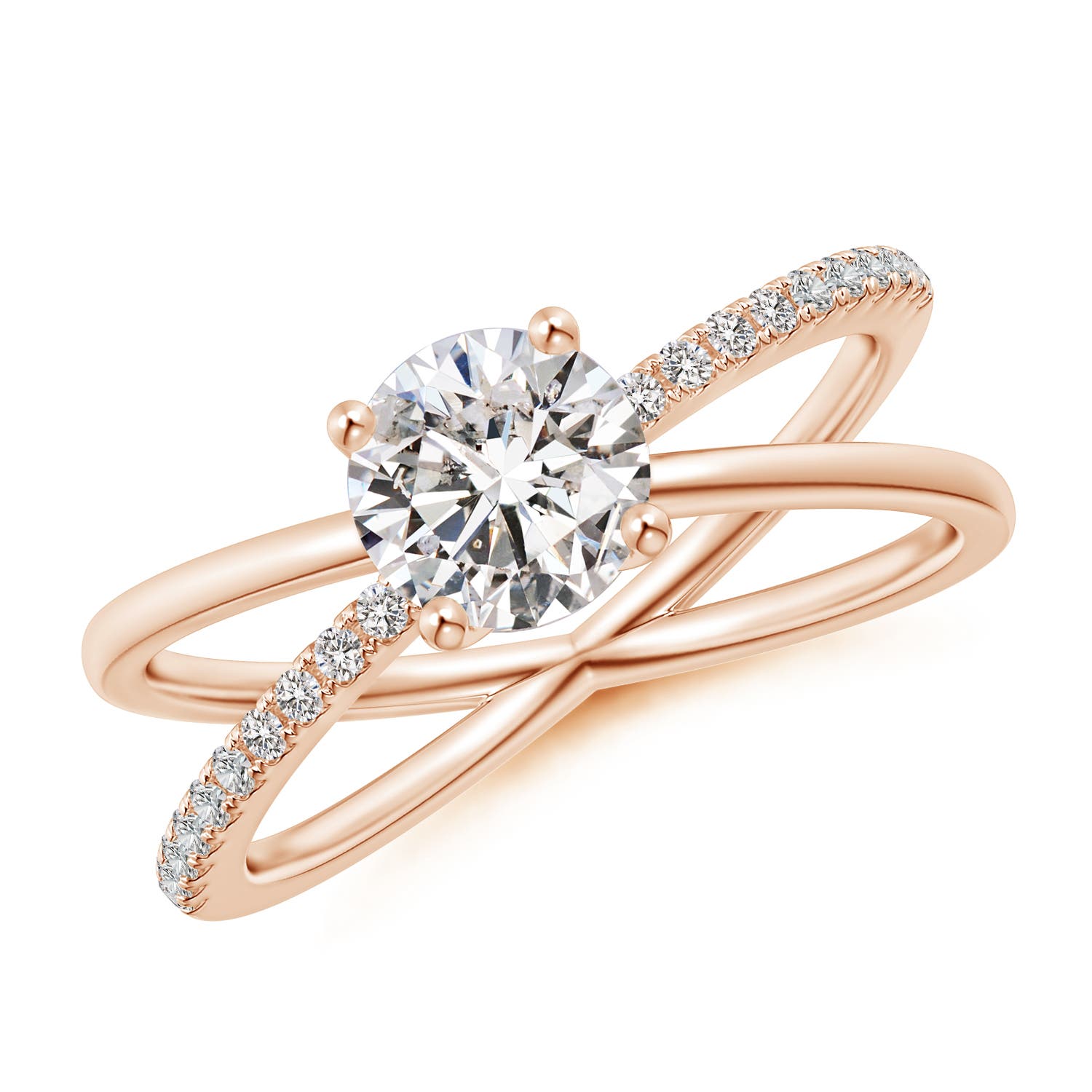 I-J, I1-I2 / 1.02 CT / 14 KT Rose Gold