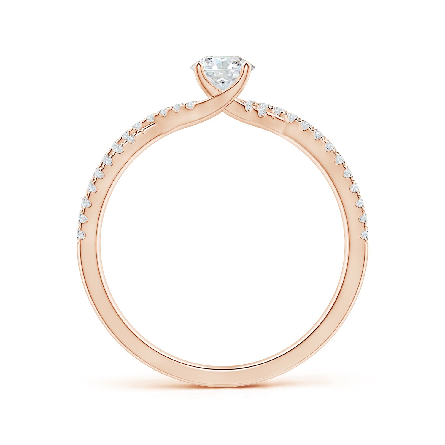 F-G, VS / 0.58 CT / 14 KT Rose Gold