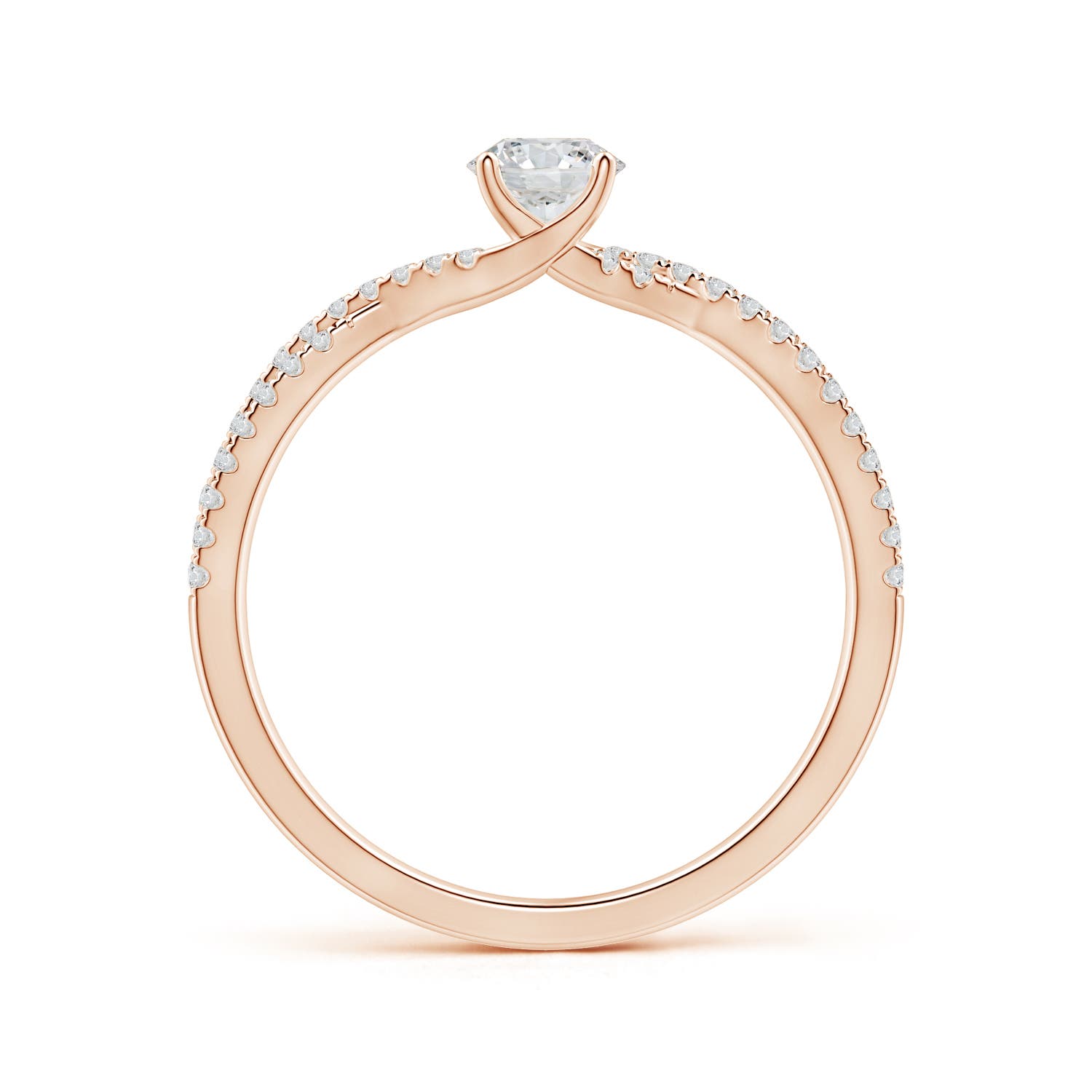 H, SI2 / 0.58 CT / 14 KT Rose Gold